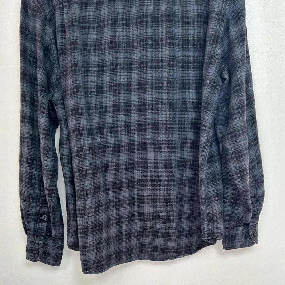 Woolrich Men's Navy Blue Plaid Button Down Long Sleeve Shirt Size XL_6